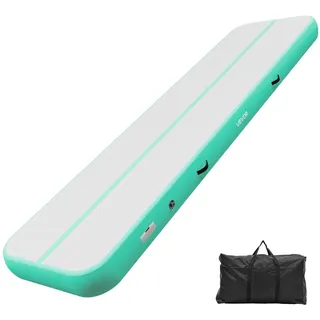 Vevor Aufblasbare Gymnastikmatte 400x100x20 cm Mintgrün