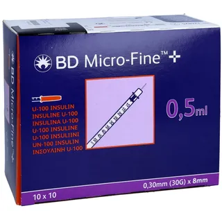 docpharm gmbh BD MICRO-FINE+ Insulinspr.0,5 ml U100 0,3x8 mm