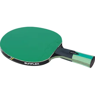 Sunflex® Color COMP G50 Tischtennisschläger | Wettkampfschläger | anatomischer Griff | ITTF zertifizierter grüner Belag | für Profis & Vereinsspieler