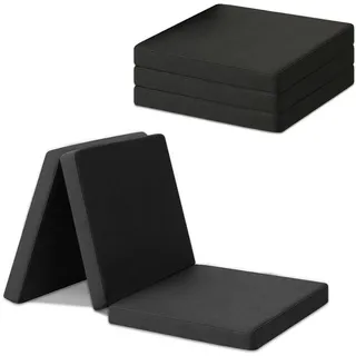 Home Oase Gästematratze Faltmatratze Klappmatratze Camping Matratze 195x65x8 cm - Grau