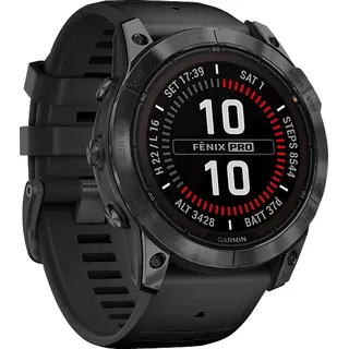 Garmin fenix 7X Pro Solar schwarz/schiefergrau