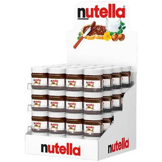 nutella Schokoaufstrich, Nutella Miniglas Nuss Nougat Creme Brotaufstrich 25g 64er Pack