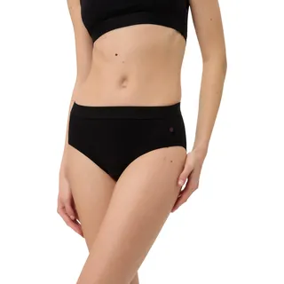 BeeDees Damen Taillenslip Every Day schwarz, 36/38 Slip aus Baumwoll-Stretch-Qualität für jeden Tag - 36-38