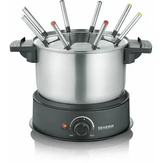 Severin Fo2473 Elektrische Fondue Edelstahl Und Schwarz 1,4l