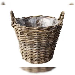 Pflanzkorb Weidenkorb Gartenkorb Naturkorb Rattan Braun 35x25cm Größe L 900391