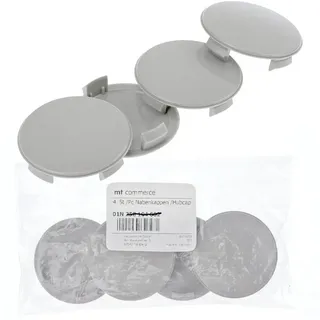 BRANDT AUTOMOTIVE Radkappe 4X 56,5mm Nabenkappen Radnaben Kappen Grau Gewölbt für Smart 451 453