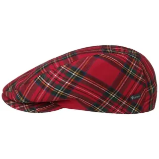 Lipodo Flat Cap (1-St) Flatcap mit Schirm, Made in Italy rot 59 cm