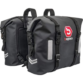 Motorrad Satteltaschen Wasserdicht Bagtecs WP8 2x30L Rollverschluss Seitentasche
