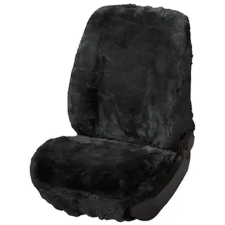 Auto-Sitzbezug Lammfellbezug Lammfell Fell Schonbezug  PKW 100% Lammfell schwarz