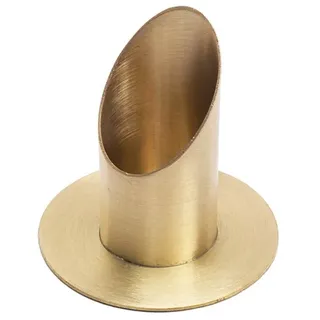 Nklaus Kerzenhalter 8cm hoch Kerzenhalter Kerzenständer für Kommunionkerze Ø 4cm Messingleuchter Taufkerzen Stabkerzen 2832