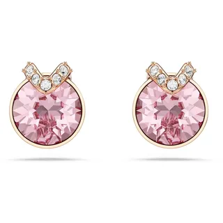 Swarovski Ohrstecker Bella Rundschliff Pavé Rosa Roségold 375