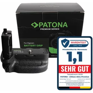 PATONA Premium Batteriegriff Ersatz für VG-C4EMRC Hochformatgriff, Batteriefach für 2X NP-FZ100 Akku kompatibel mit Sony A9 II A7IV A7RIV, Ergonomisch & rutschfest