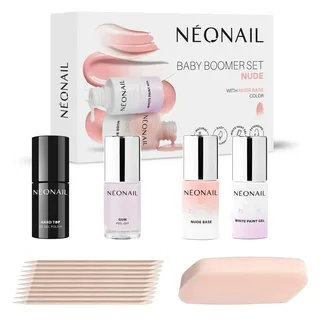 NÉONAIL BABY BOOMER Set NUDE - Top - UV Nagellack - Sets - Nagelset - Farben - Base - Nägel Set - Nails - Set - UV Lack - Babyboomer - Maniküre - Nude - Hard Top - UV LED