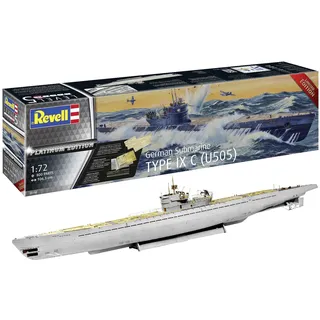 Revell Modellbau, Type IX C Platinum Edition, Bausatz, Maßstab 1:72, 800 Teile, Bastelset ab 13 Jahren, Detailgetreues Modell, U-Boot, Authentische Nachbildung