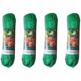 Provance 4 Stück Vogelnetze 4 x 6 m Vogelschutznetz Vogelabwehr Laubschutznetz, Teichnetz, Poolnetz