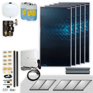 WOLF-Garten Wolf Paket 5 Kollektoren TopSon F3-1 Aufdach, Solarmodul SM1-2