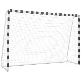 vidaXL Fußballtor Schwarz/Weiß 91954
