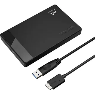 Ewent Externes Gehäuse 2,5" Ewent EW7049 USB 3.2 Gen 1 (USB 3.0) SATA HDD/SSD Schwarz