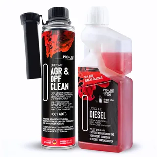 LIFETIME Diesel Additiv AGR & DPF Reinigungs-Kur Pro-Line | DPF Reiniger, AGR Reiniger | Umfassende Reinigung und Pflege von AGR, DPF, Turbo für alle Dieselmotoren | alle 10.000km