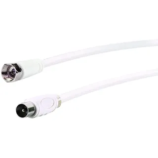 Schwaiger SAT-Anschlusskabel 75 dB 1,5 m F-Stecker/IEC-Stecker