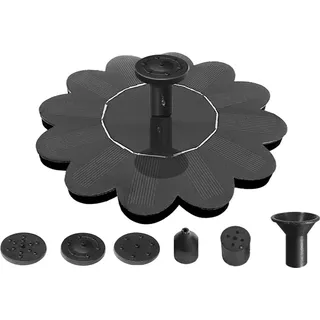 Solar Springbrunnen,Garten Wasserpumpe mit 6 Düsen,Gartenbrunnen