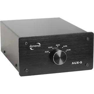 Dynavox AUX-S Cinch-Audio-Switch Schwarz