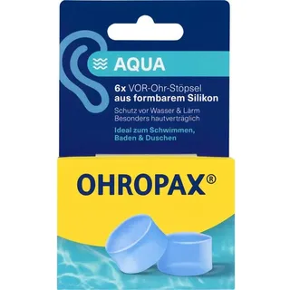 Ohropax AQUA SILIKON VOR-Ohr Stöpsel 6 st