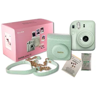 FUJIFILM Fujifilm Instax Mini 12 - Mintgrün Bundle Sofortbildkamera grün
