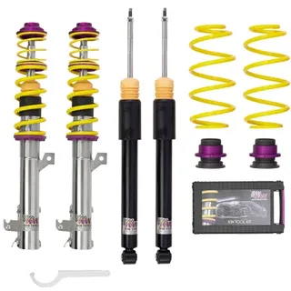 KW Gewindefahrwerk V1 Variante 1 INOX für Audi A3 8P 03/03- VW Golf V Golf Plus