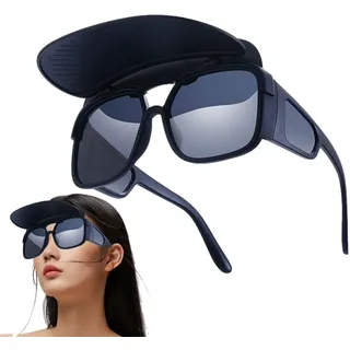 Niktule Sonnenblende-Sonnenbrille für Damen | Sonnenbrille mit Sonnenblende und angebrachter Sonnenblende - Lustige wasserdichte Fahrradbrille, abnehmbare Sonnenblende zum, Wandern, Outdoor