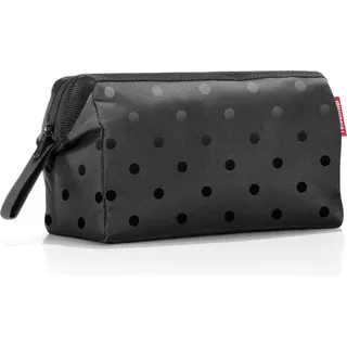 Reisenthel travelcosmetic Glossy dots Black - Starke robuste und praktische Reisekosmetiktasche, Handschlaufe, wasserabweisendes Material