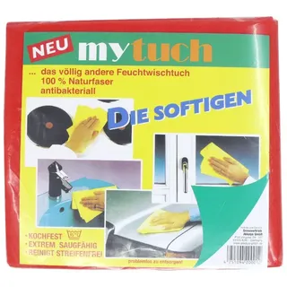 Mytuch Premium Reinigungstücher Mikrofasertuch (80% Polyester, 20% Polyamid, 40x70 cm, 1 Packung, 10-tlg., Allzwecktücher, Streifenfrei) rot