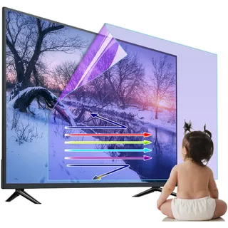 43 Zoll Matte Blendschutzfolie TV-Bildschirmschutz, Anti-Blaulichtfilter, Reduzieren Sie die Ermüdung der Augen für LCD-LED-OLED-HDTV, 43 Zoll (942 x 529 mm)