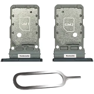 IS-TECK SIM-Kartenhalter Ersatz SIM-Tray Kompatibel mit Samsung Galaxy S21 / Plus/Ultra 5G Dual inklusive SIM-Nadel SIM-Kartensteckplatz (Navy Blau)