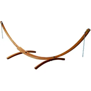 ASS Altenburger ALEOS. 400cm großes Hängemattengestell Gestell aus Holz Lärche Dunkelbraun ohne Hängematte