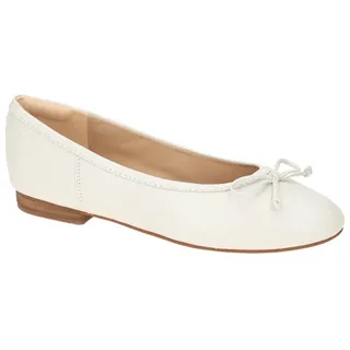 CLARKS Fawna Lily Ballerinas, White Leather, 41,5