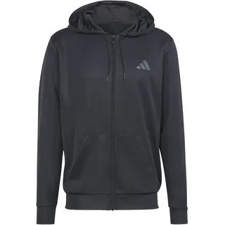 adidas Herren Train Essentials Seasonal Full-Zip Hoodie, Black, S