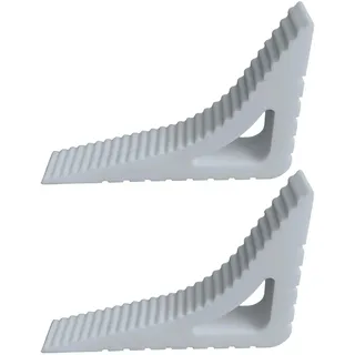 Lumi Zenva Fensterstopper 2er Set Fenster Offenhalter Fensterkeil zum Lüften Fensterfeststeller ohne Bohren Gummi Fensterklammern Balkontür Stopper