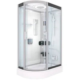 AcquaVapore Dampfdusche Sauna Dusche Duschkabine D60-70T2L 120x80 cm ohne 2K Scheiben Versiegelung