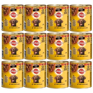 PEDIGREE Rind Nudeln & Karotten 12 x 800g 