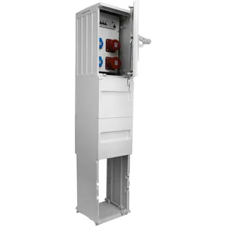 Doktorvolt Stromverteiler auf Fundament 16A 32A CEE Baustromverteiler Fi-Schalter LS-schalter