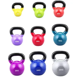 S.B.J - Sportland Kugelhantel/Kettelbell aus Vinyl 4 kg