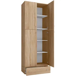 VCM Lona Aktenschrank 70 x 39 x 200 cm braun
