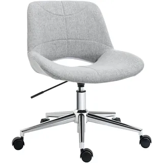 Homcom Leinenoptik Hellgrau