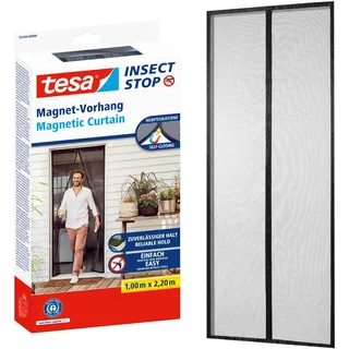 Tesa Fliegengitter Magnetvorhang 100 x 220 cm Anthrazit