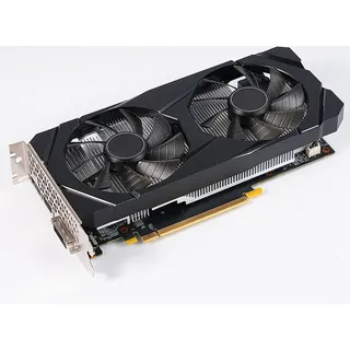 GTX 1660TI 6 GB Grafikkarte DDR6 192 Bit Dual-Luefter Computergrafik Low Power GPU fuer Arbeiten Gaming Videobearbeitung Multi-Ports - Schwarz