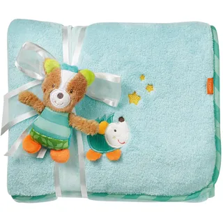 Fehn 071443 Kuscheldecke Fuchs – Weiche Schmusedecke zum Kuscheln für Babys und Kleinkinder ab 0+ Monaten – Maße: 100 x 75 cm