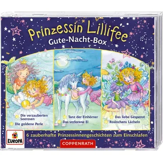 CD Hörspiel: Prinzessin Lillifee - Gute-Nacht-Box (3 CDs) von Monika Finsterbusch/ Nach einer Idee von Monika Finsterbusch / Coppenrath / CD