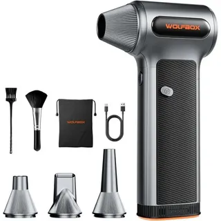 WOLFBOX Handstaubsauger MF200 Elektrisches Laubblasgerät, mit 3-stufiges Hochleistungsgebläse schwarz