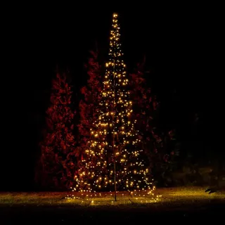 Gartenpirat Weihnachtsbaum 2 m Höhe 300 blinkenden LEDs warmweiß LED-Tannenbaum